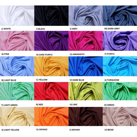 Lenzuola di cotone 120x60 cm - vari colori